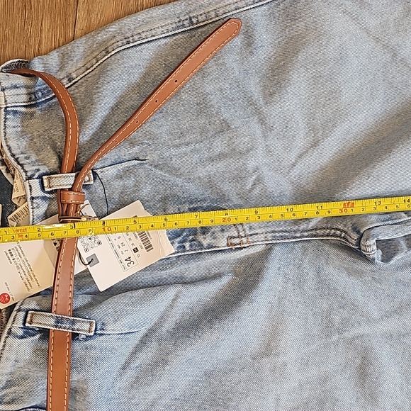 Zara NWT cropped high rise jeans sz 2 New - Picture 9 of 9